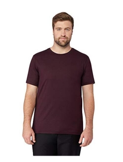Mens Polyester Solid Cool Short Sleeve Crew T-Shirt
