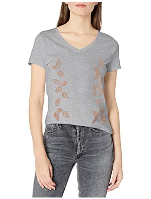 Hanes Womens Short Sleeve Graphic V-neck Tee (multiple graphics available)