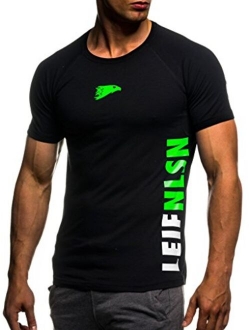 Gym Men's Short Sleeve Crew Neck T-Shirt LN06279