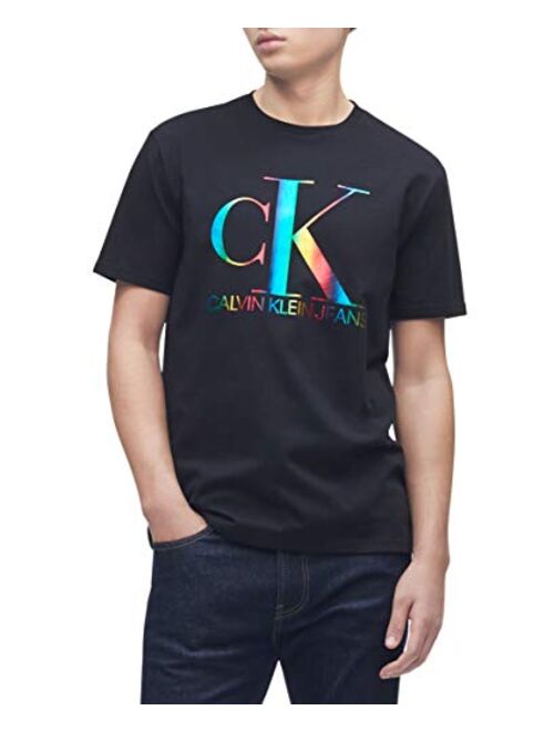 Calvin Klein Men's Short Sleeve Monogram Logo T-Shirt