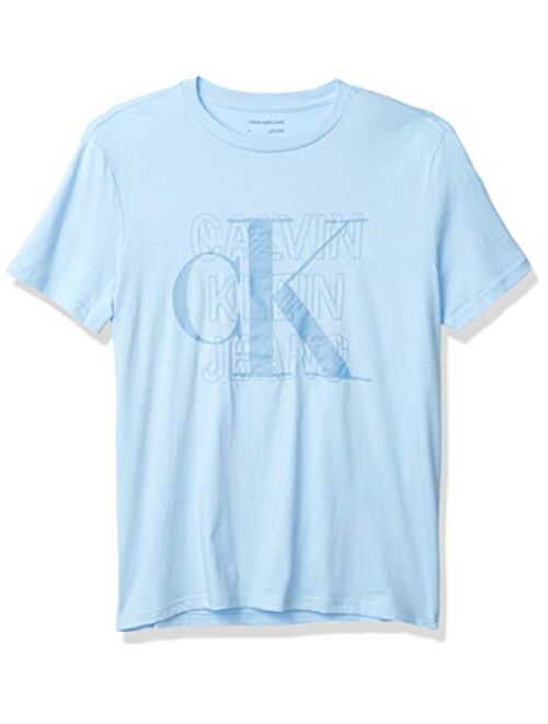 Calvin Klein Men's Short Sleeve Monogram Logo T-Shirt