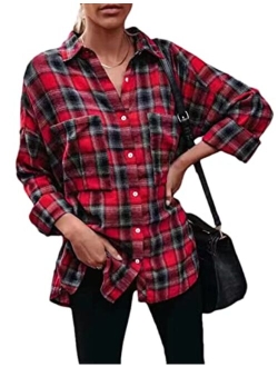 Women's Cottage Escape Long Sleeve Button Up Flannel Shirt