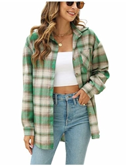 Women's Cottage Escape Long Sleeve Button Up Flannel Shirt