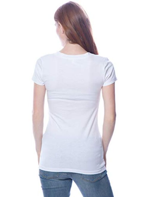 Zenana Outfitters 4 Pack Zenana Women's Basic V-Neck T-Shirts