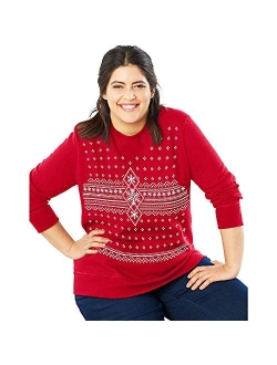 Women's Size Plus Ugly Christmas Sweatshirt