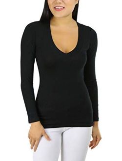 ToBeInStyle Women's Long Sleeve V-Neck T-Shirt