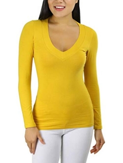 ToBeInStyle Women's Long Sleeve V-Neck T-Shirt