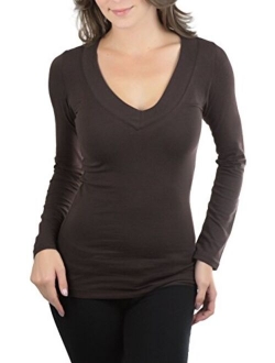 ToBeInStyle Women's Long Sleeve V-Neck T-Shirt