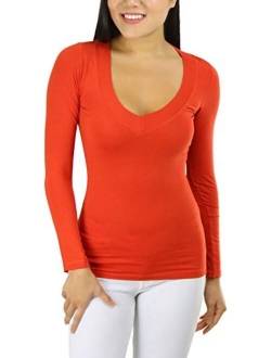 ToBeInStyle Women's Long Sleeve V-Neck T-Shirt