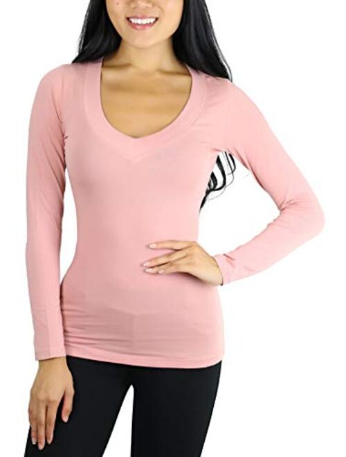 ToBeInStyle Women's Long Sleeve V-Neck T-Shirt