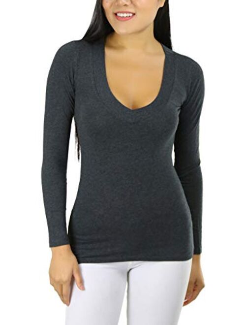 ToBeInStyle Women's Long Sleeve V-Neck T-Shirt