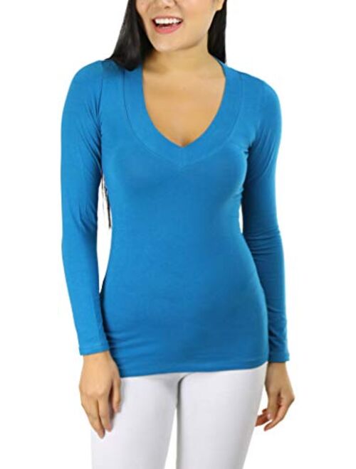 ToBeInStyle Women's Long Sleeve V-Neck T-Shirt