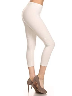 Women's Premium Cotton Soft Capri Yoga Pants NCL27