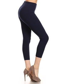 Women's Premium Cotton Soft Capri Yoga Pants NCL27