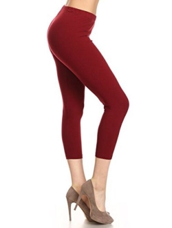 Women's Premium Cotton Soft Capri Yoga Pants NCL27