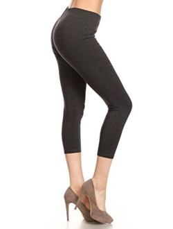 Women's Premium Cotton Soft Capri Yoga Pants NCL27