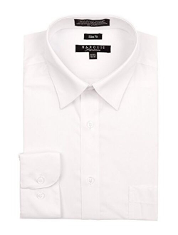 Marquis Men's Basic Slim Fit Dress Shirt