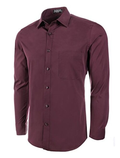 Marquis Men's Basic Slim Fit Dress Shirt