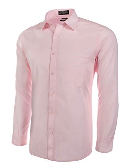 Marquis Men's Basic Slim Fit Dress Shirt