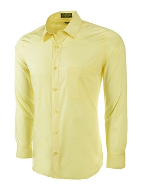 Marquis Men's Basic Slim Fit Dress Shirt