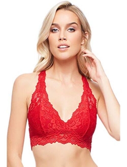 Jenny Jen Lace Bralette, Mia Sexy Hourglass Racerback Bralettes for Women, Size S-XL for A to D Cups