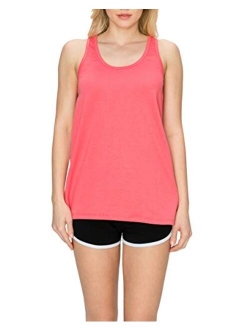 EttelLut Cotton Loose Fit Tank Tops-Relaxed Athletic Workout Flowy for Women