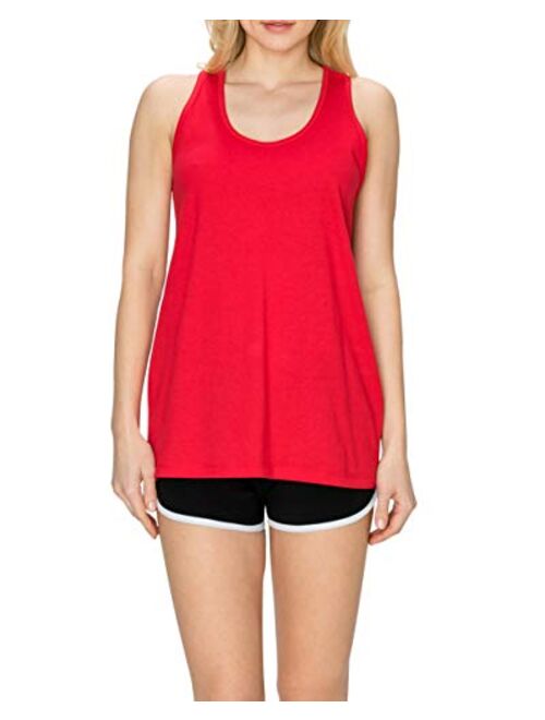 EttelLut Cotton Loose Fit Tank Tops-Relaxed Athletic Workout Flowy for Women