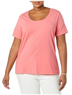 Women's 2-Pack Classic-Fit Short-Sleeve Scoopneck T-Shirt