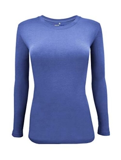 Natural Uniforms Women's Long Sleeve Underscrub Stretch T-Shirt Scrub Top