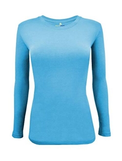 Natural Uniforms Women's Long Sleeve Underscrub Stretch T-Shirt Scrub Top