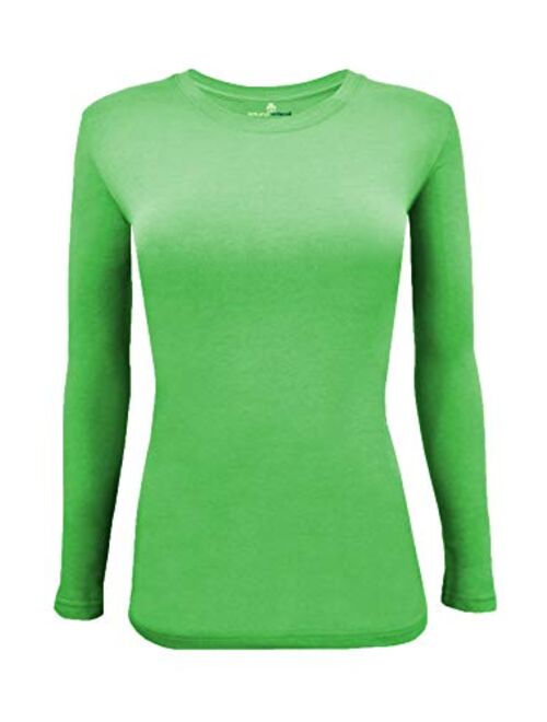 Natural Uniforms Women's Long Sleeve Underscrub Stretch T-Shirt Scrub Top