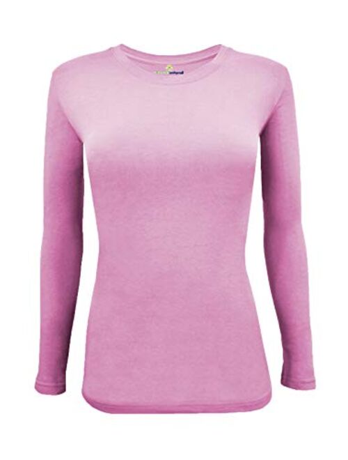 Natural Uniforms Women's Long Sleeve Underscrub Stretch T-Shirt Scrub Top