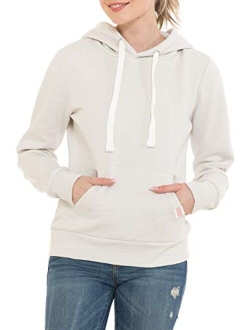 Urban Look Womens Active Long Sleeve Fleece Lined Fashion Hoodie Pullover with Plus Size