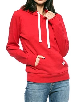 Urban Look Womens Active Long Sleeve Fleece Lined Fashion Hoodie Pullover with Plus Size