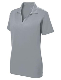 Women's Dri-Equip Short Sleeve Racer Mesh Polo Shirts in Size XS-4XL