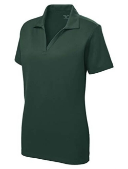 Women's Dri-Equip Short Sleeve Racer Mesh Polo Shirts in Size XS-4XL