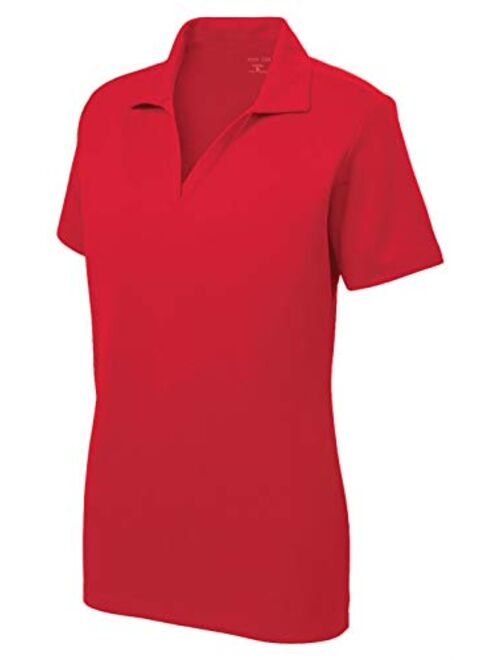 Women's Dri-Equip Short Sleeve Racer Mesh Polo Shirts in Size XS-4XL