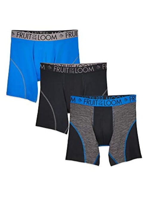 Fruit of the Loom Men's Cotton Solid Breathable Underwear Boxer