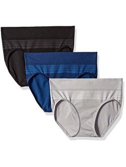 Women's Blissful Benefits Seamless Hipster Panty 3 Pack