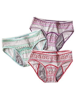 3 Pack Teens Cotton Menstrual Protective Underwear Girls Leak Proof Period Panties Women Postpartum Briefs