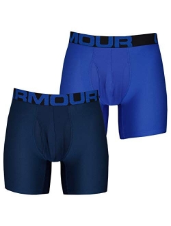 Men's Polyester Solid Tech 6-inch Boxerjock 2-Pack