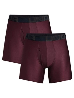 Men's Polyester Solid Tech 6-inch Boxerjock 2-Pack