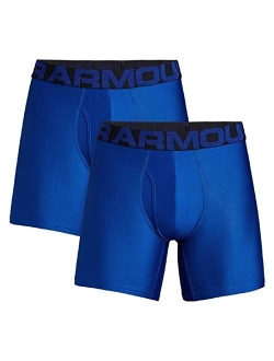 Men's Polyester Solid Tech 6-inch Boxerjock 2-Pack