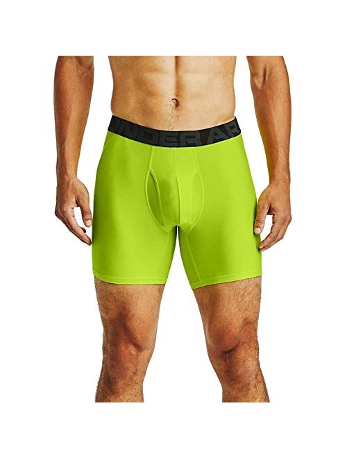 Under Armour Men's Polyester Solid Tech 6-inch Boxerjock 2-Pack