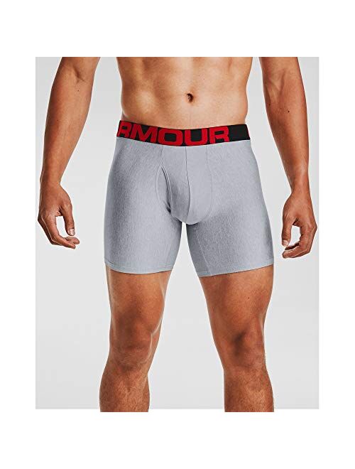 Under Armour Men's Polyester Solid Tech 6-inch Boxerjock 2-Pack