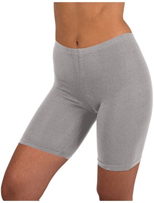 Sexy Basics Women's Active Dance Running Yoga Bike -Cotton Slip Shorts/Boy Short Boxer Briefs