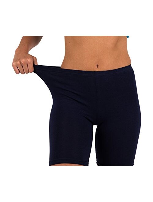 Sexy Basics Women's Active Dance Running Yoga Bike -Cotton Slip Shorts/Boy Short Boxer Briefs