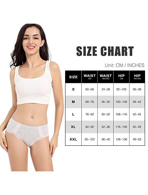 LYYTHAVON Womens Underwear Breathable Cotton Brief Ladies Panties