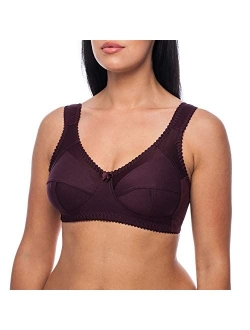 frugue Women's Wireless Plus Size Unlined Minimizer Full