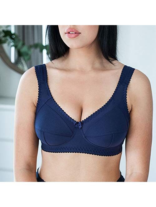 frugue Women's Wireless Plus Size Unlined Minimizer Full